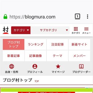にほんブログ村のトップページ